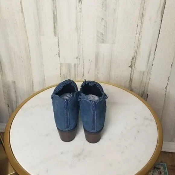 Bueno Cathy Bootie Blue Nubuck SZ 38 7.5-8M - Picture 5 of 6